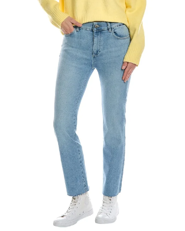 DL1961 Mara Blue Bay Straight Ankle Jean Casual Loose Fit Jeans