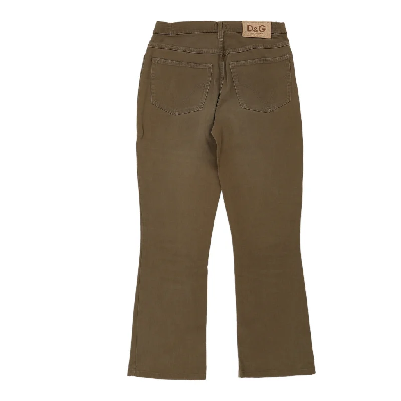 Dolce & Gabbana Boot Cut Jeans - 27W UK 8 Brown Cotton Fashionable Straight Fit Denim Dolce & Gabbana Boot Cut Jeans - 27W UK 8 Brown Cotton Fashionable Straight Fit Denim