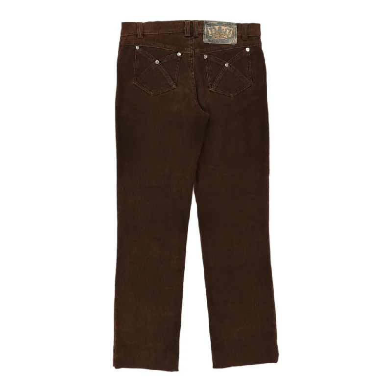 Dolce & Gabbana Jeans - 30W UK 8 Brown Cotton Elegant Raw Hem Jeans