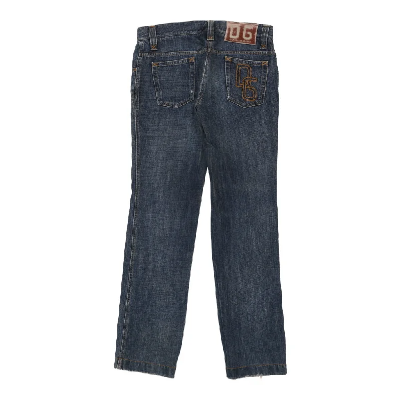 Dolce & Gabbana Jeans - 34W UK 12 Blue Cotton Casual High-Waisted Bootcut Jeans