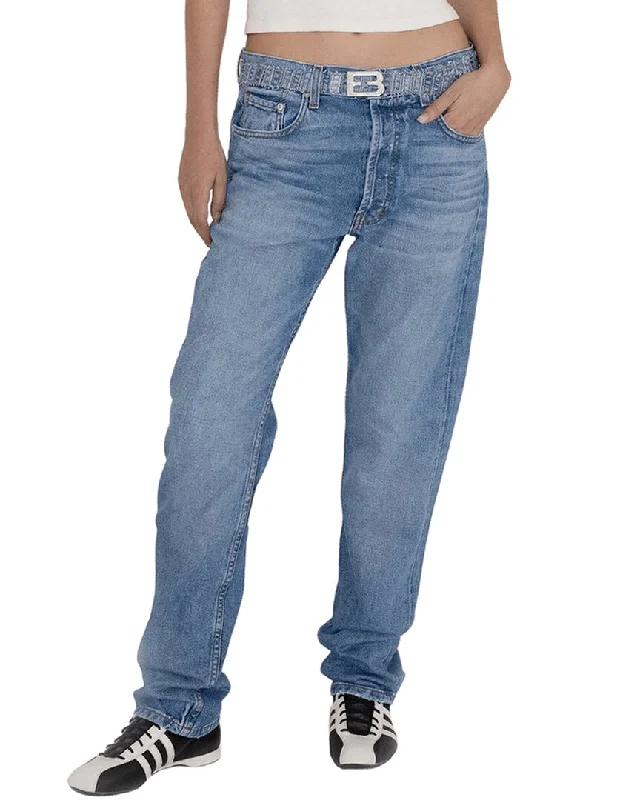 EB Denim His & Hers Luca Relaxed Straight Leg Jean Fashionable Vintage Wash Jeans