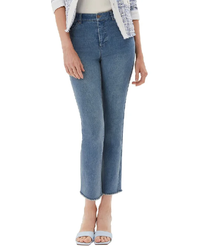 ecru La Cienega Straight Leg Jean Elegant Skinny Leg Jeans