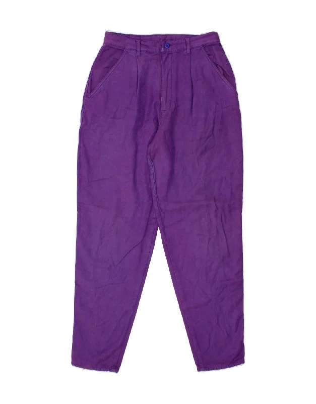 FIORUCCI Womens Tapered Jeans W30 L29  Purple Cotton Casual Skinny Fit Jeans