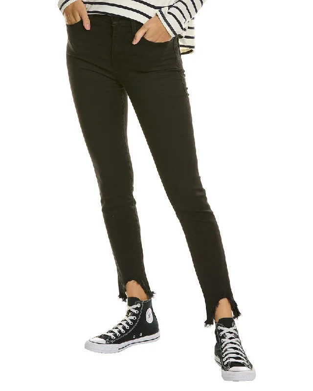 FRAME Denim Le High Blackfinn Skinny Jean Fashionable White Denim Jeans