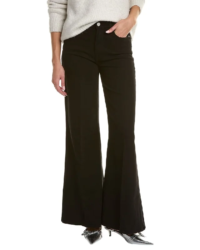 FRAME Denim Le Pixie Film Noir Palazzo Flare Jean Trendy Plus Size Jeans