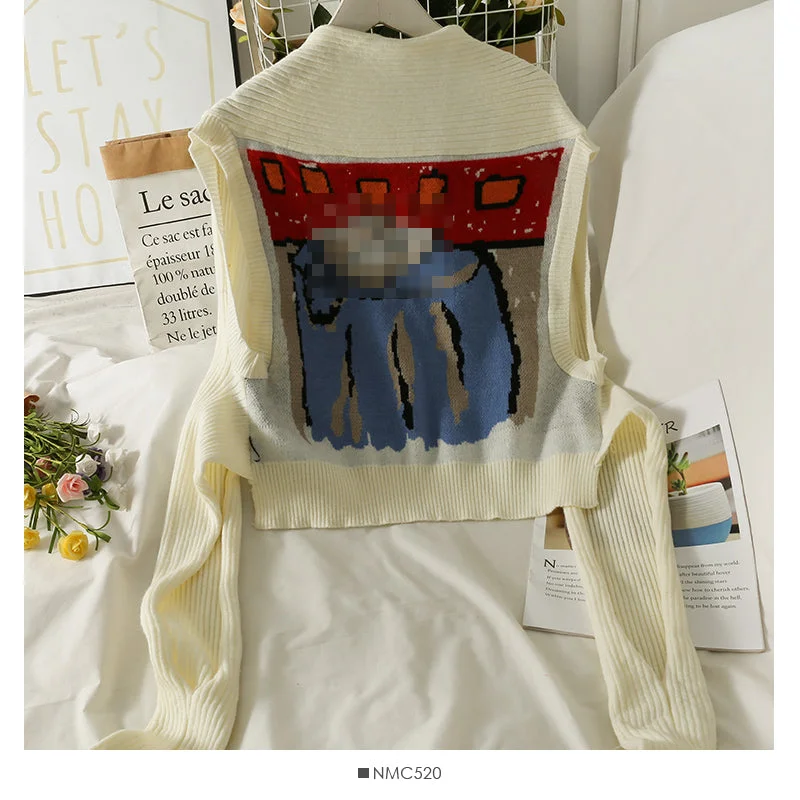 French small shawl ultra short sweater women's age reducing slim shawl over cardigan 2008 Boxy Sweater Fitted Sweater A-Line French small shawl ultra short sweater women's age reducing slim shawl over cardigan 2008 Boxy Sweater Fitted Sweater A-Line