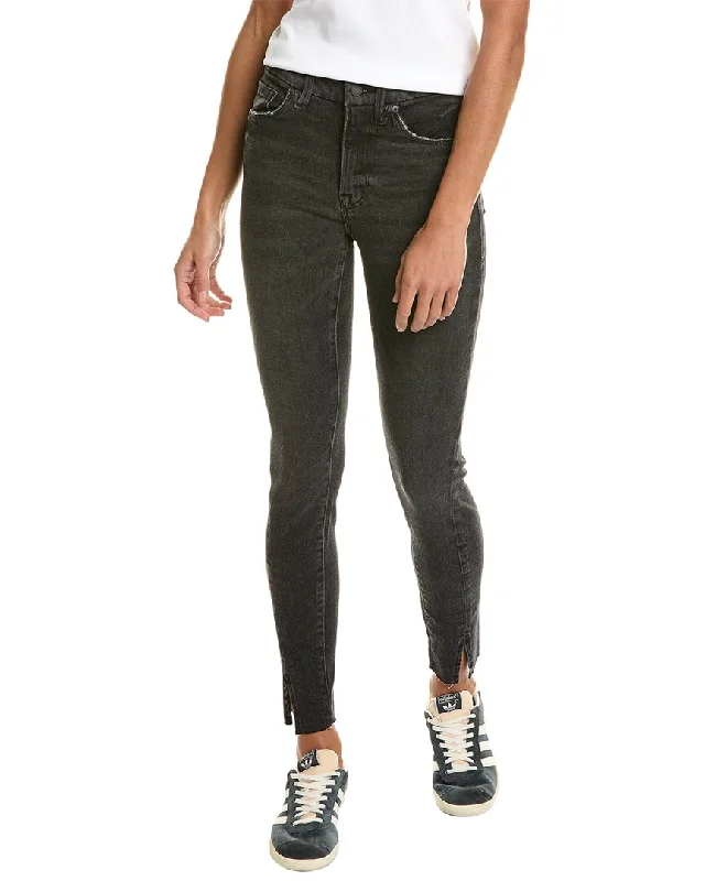 GOOD AMERICAN Good Legs Black Skinny Jean Stylish Bootcut Denim Jeans