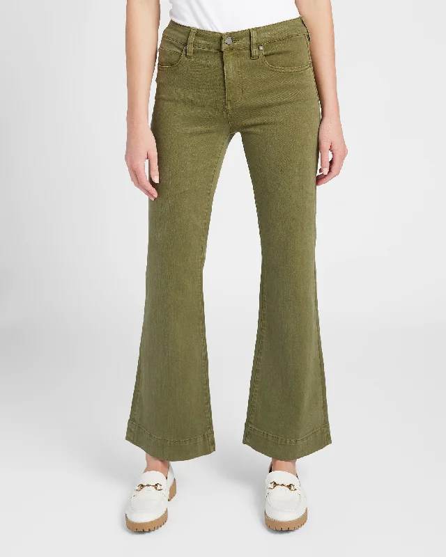 Hannah Flare Leg Jeans with Wide Hem Trendy Plus Size Jeans