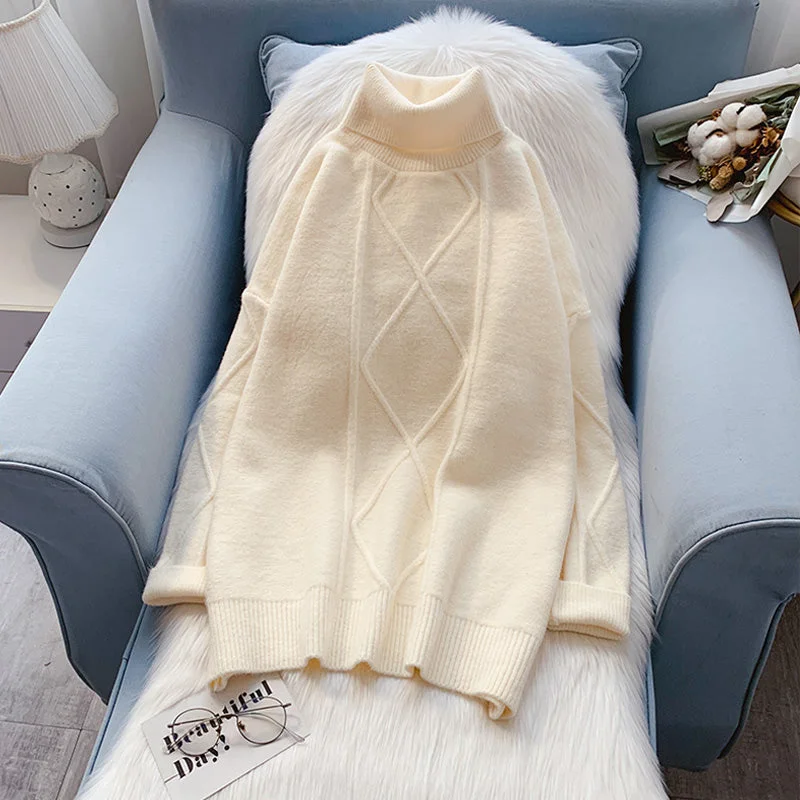 High neck sweater bottomed sweater top  5032 Chenille Blend Fleece Blend Nylon Blend