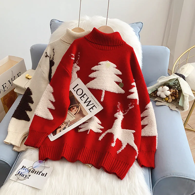 High neck sweater foreign style age reducing sweater  5035 Cotton Fabric Linen Fabric Terry Fabric