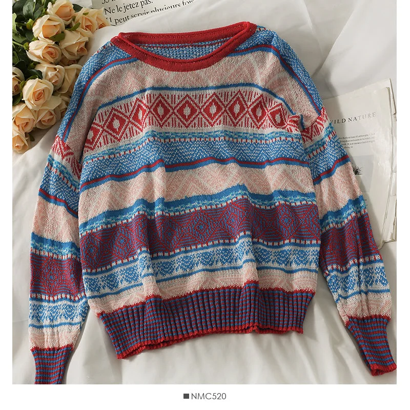 Hong Kong Vintage Plaid loose and thin women's sweater 2009 Mesh Fabric Canvas Fabric Denim Fabric Hong Kong Vintage Plaid loose and thin women's sweater 2009 Mesh Fabric Canvas Fabric Denim Fabric