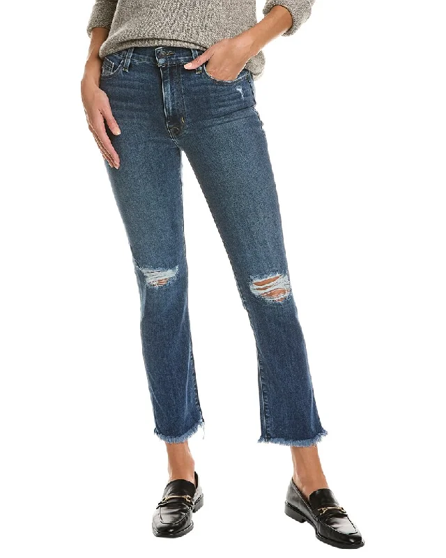 HUDSON Jeans Blair High-Rise Allure Straight Crop Jean Chic Ripped Jeans