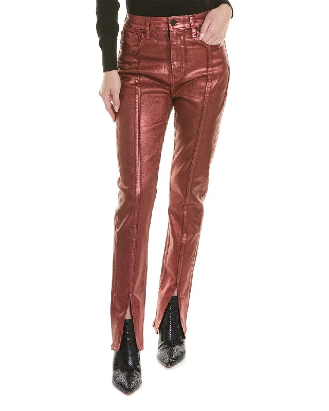 HUDSON Jeans Harlow Ultra High-Rise Cinnamon Glitter Cigarette Jean Fashionable Straight Fit Denim