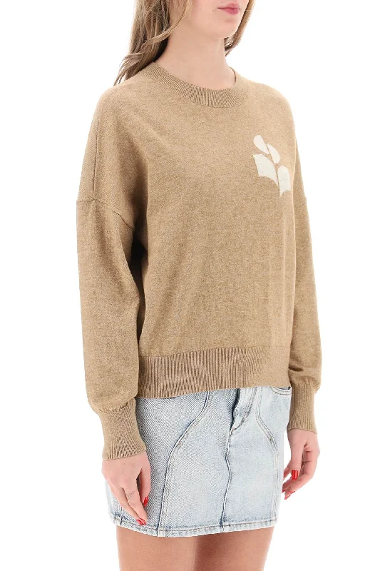 Isabel Marant Etoile Marisans Sweater With Logo Intarsia Spandex Rayon Corduroy