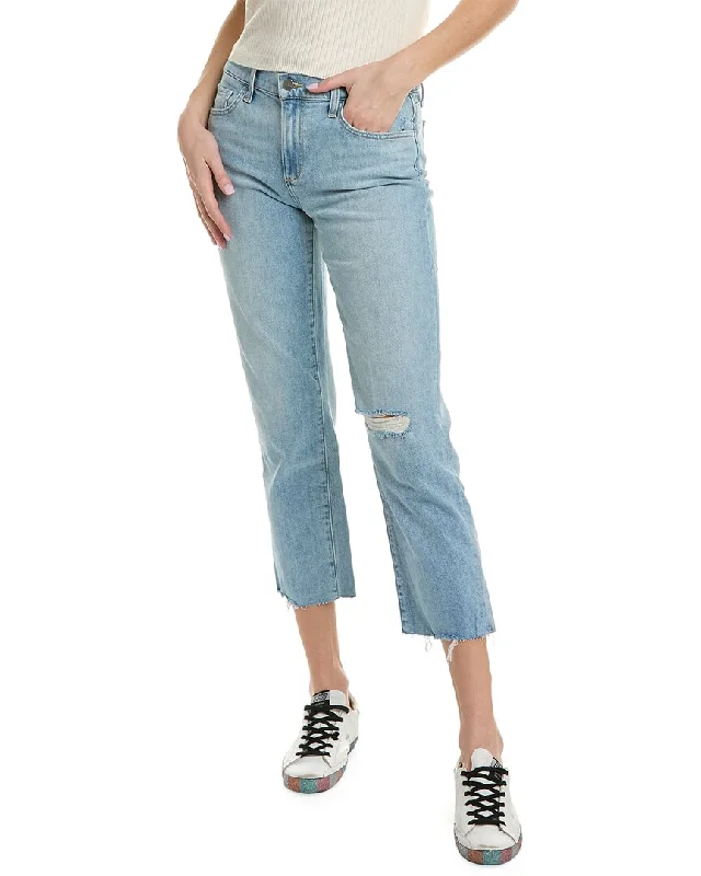 JOE’S Jeans The Lara Mid-Rise Wayfarer Cigarette Crop Jean Chic Rip-Detail High-Waist Jeans JOE’S Jeans The Lara Mid-Rise Wayfarer Cigarette Crop Jean Chic Rip-Detail High-Waist Jeans