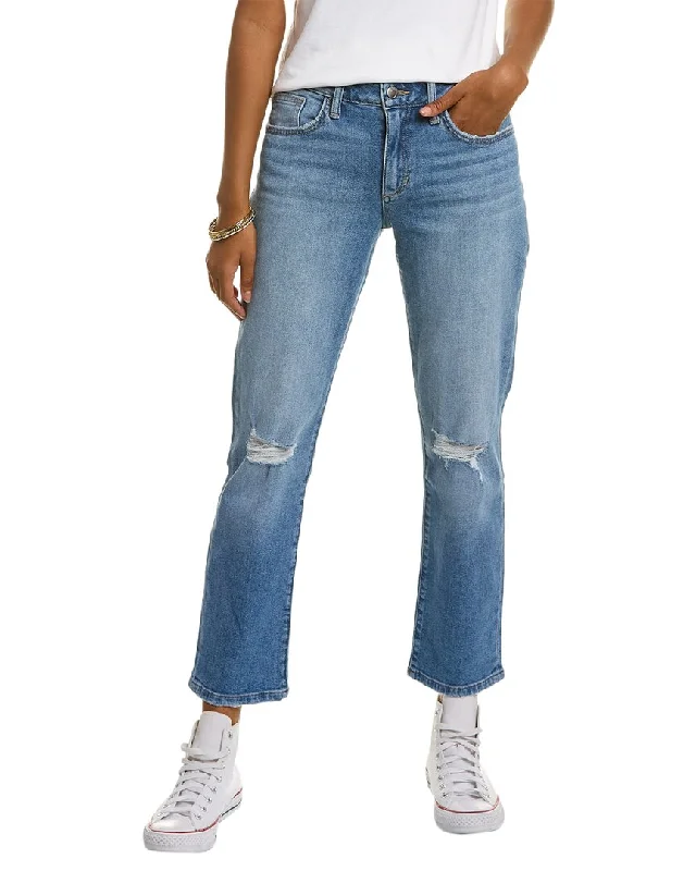 JOE'S Jeans Lara Mid-Rise Derval Straight Ankle Jean Fashionable Raw Hem Bootcut Jeans JOE'S Jeans Lara Mid-Rise Derval Straight Ankle Jean Fashionable Raw Hem Bootcut Jeans