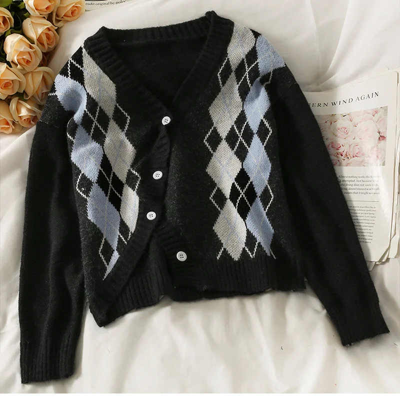 Knitwear women's autumn decoration slim V-neck versatile sweater 1955 Satin Blend Silk Blend Wool Blend Knitwear women's autumn decoration slim V-neck versatile sweater 1955 Satin Blend Silk Blend Wool Blend