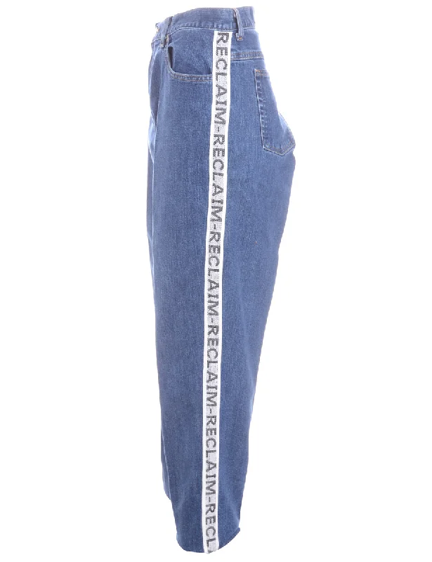 Label Ainsley Reclaim Side Tape Jeans Classic Slim Fit Jeans