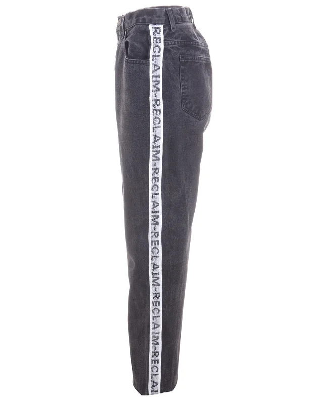 Label Ainsley Reclaim Side Tape Jeans Comfortable Straight-Legged Denim