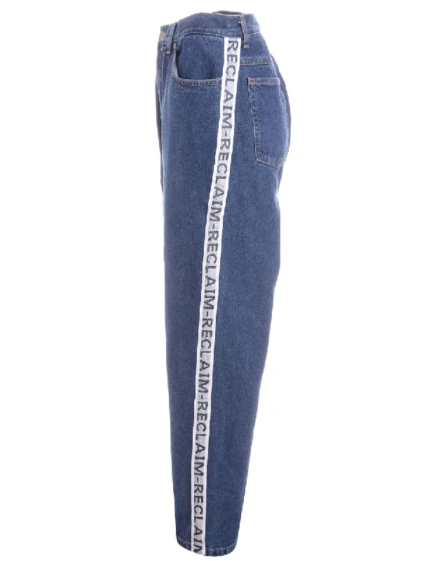 Label Ainsley Reclaim Side Tape Jeans Trendy Skinny High-Waist Jeans