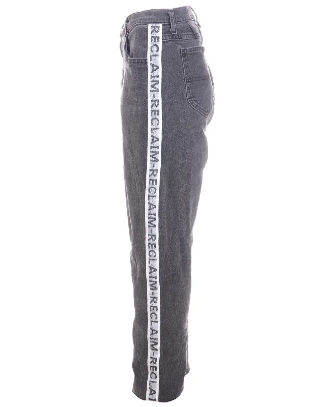 Label Ainsley Reclaim Side Tape Jeans Stylish Stone-Wash Denim Jeans