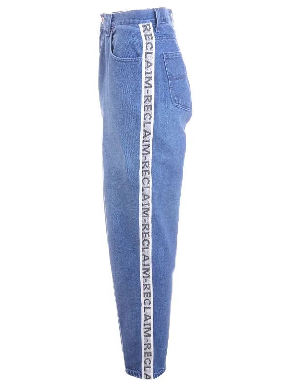 Label Ainsley Reclaim Side Tape Jeans Fashionable Bootcut Jeans