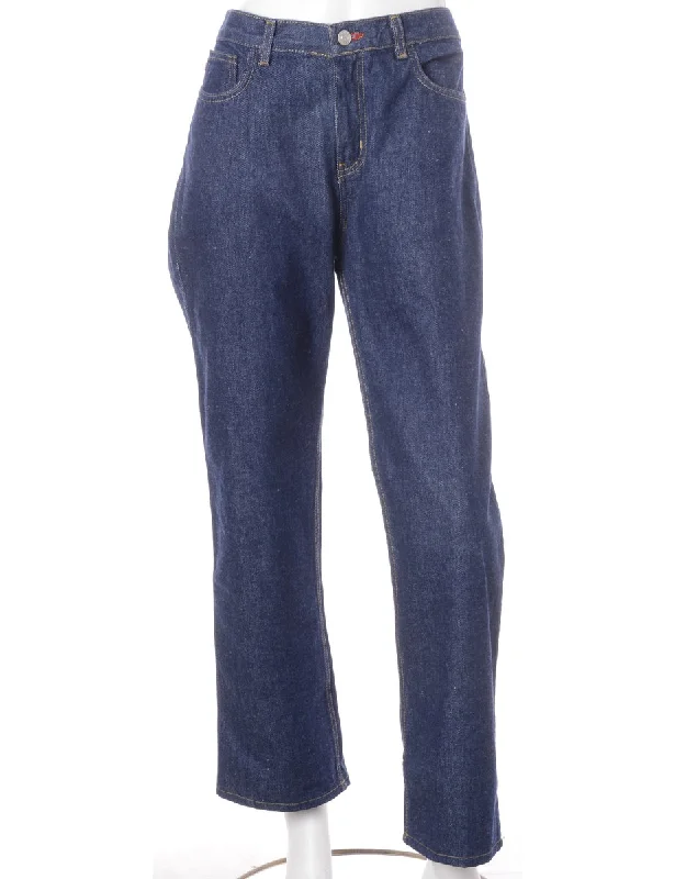 Label Ankle Graze Bootcut Jeans Chic Rolled Cuff Denim Jeans