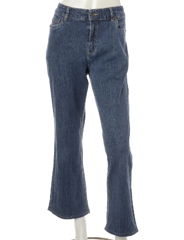 Label Ankle Graze Bootcut Jeans Casual Distressed Skinny Jeans