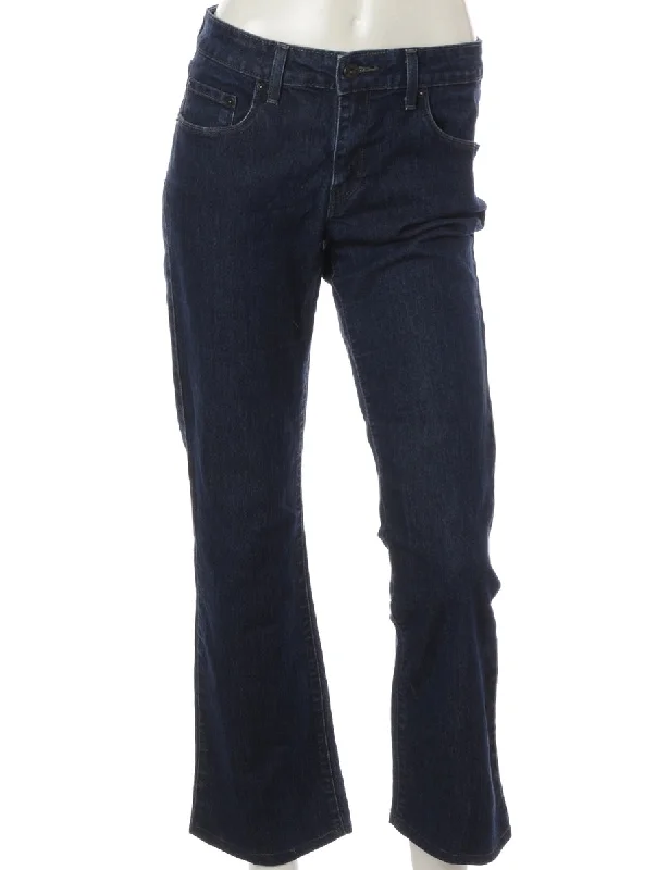 Label Ankle Graze Bootcut Jeans Trendy Paperbag Waist Jeans