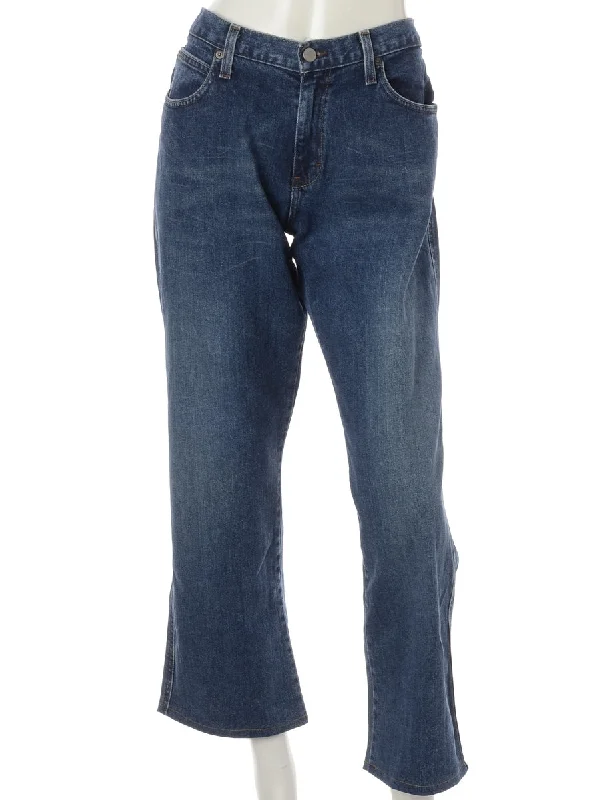 Label Ankle Graze Bootcut Jeans Fashionable Slim Fit Jeans