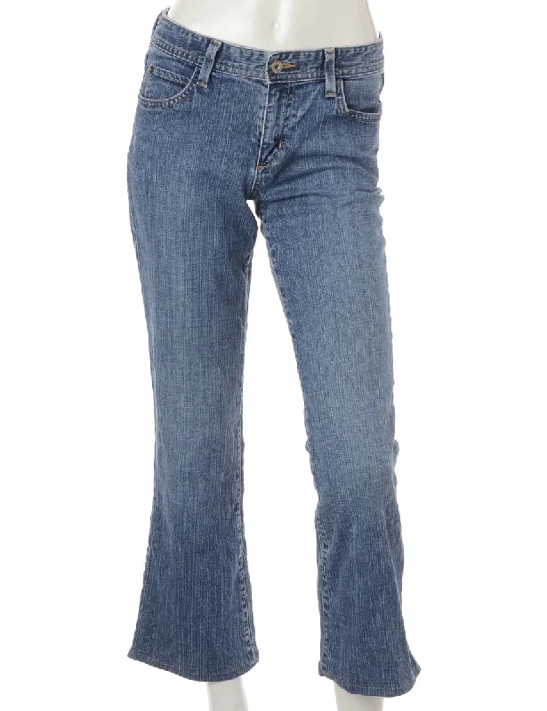 Label Ankle Graze Bootcut Jeans Stylish Plus Size Denim Jeans