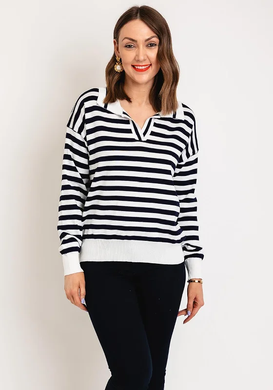 Serafina Collection One Size Striped Sweater, Navy Rayon Fabric Velvet Fabric Corduroy Fabric Serafina Collection One Size Striped Sweater, Navy Rayon Fabric Velvet Fabric Corduroy Fabric