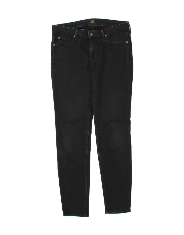 LEE Womens Scarlett Skinny Jeans W31 L33  Black Cotton Stylish High-Waist Skinny Denim