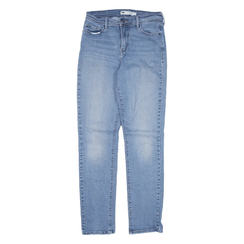 LEVI'S 512 Jeans Blue Denim Slim Skinny Womens W26 L28 Fashionable Vintage Wash Jeans