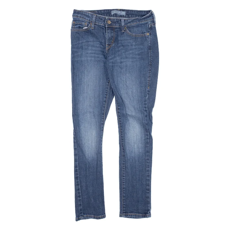 LEVI'S 531 Jeans Blue Denim Slim Skinny Womens W26 L26 Chic Rolled Cuff Denim Jeans