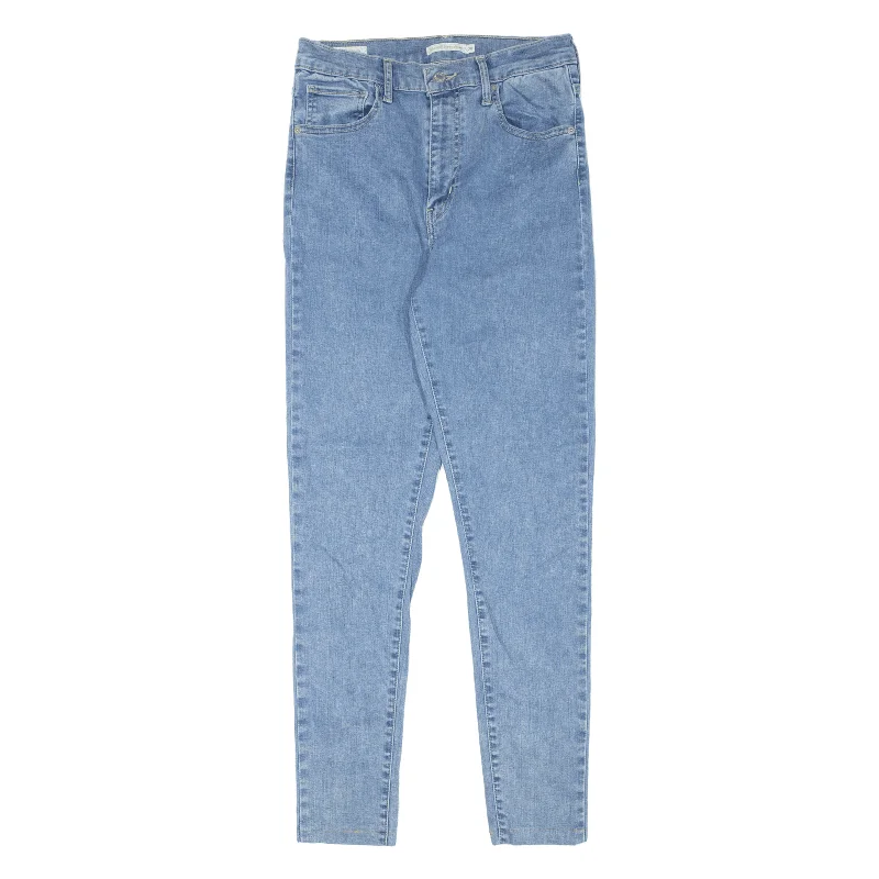 LEVI'S Mile High BIG E Jeans Blue Denim Slim Skinny Womens W27 L29 Comfortable Low-Rise Jeans LEVI'S Mile High BIG E Jeans Blue Denim Slim Skinny Womens W27 L29 Comfortable Low-Rise Jeans
