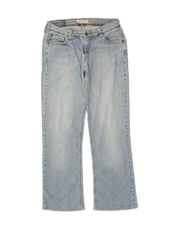 LEVI'S Womens 572 Bootcut Jeans W31 L27 Blue Cotton Trendy Button-Up High-Waist Jeans LEVI'S Womens 572 Bootcut Jeans W31 L27 Blue Cotton Trendy Button-Up High-Waist Jeans