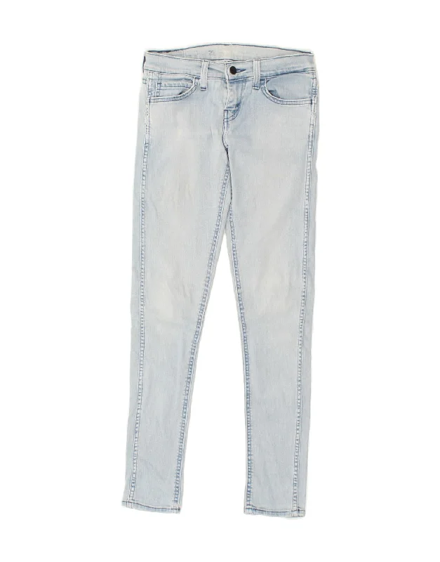 LEVI'S Womens Skinny Jeans W25 L30  Blue Cotton Cozy Tencel Blend Denim Jeans
