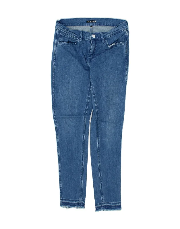 LEVI'S Womens Skinny Jeans W28 L30 Blue Cotton Chic Cropped Jeans