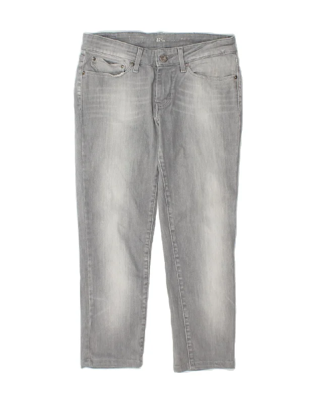 LEVI'S Womens Tapered Jeans W27 L23  Grey Cotton Classic Slim Fit Jeans