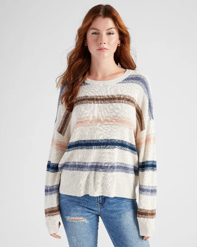 Lilly Sweater Mesh Sweater Canvas Denim