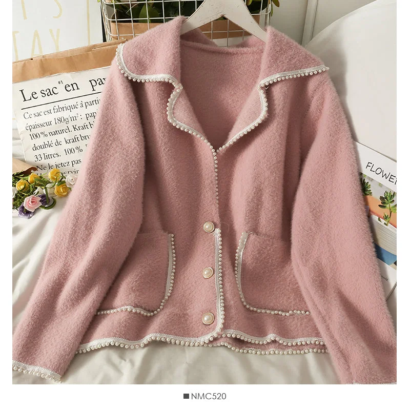 Loose coat women's autumn winter suit collar long sleeved sweater 2052 Toggled Drawstring Belted Loose coat women's autumn winter suit collar long sleeved sweater 2052 Toggled Drawstring Belted