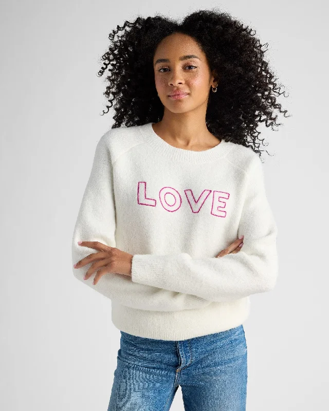 "Love" Pullover Sweater Wool Sweater Cotton Sweater Cashmere Sweater