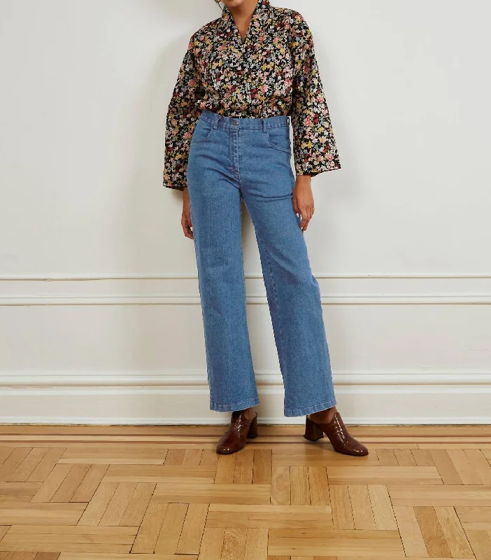 Marie Jeans In Light Indigo Stylish High-Waist Skinny Denim
