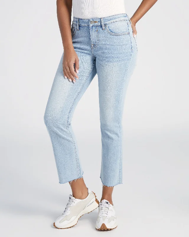 Marley Cropped Bootcut Jeans Fashionable Relaxed Fit Denim