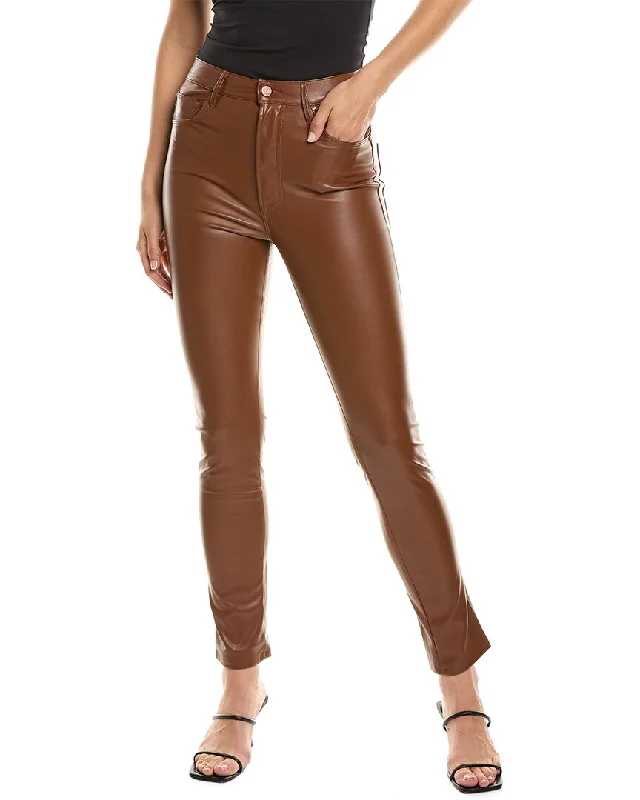 MOTHER High-Waist Rail Skimp Friar Brown Skinny Jean Fashionable White Denim Jeans