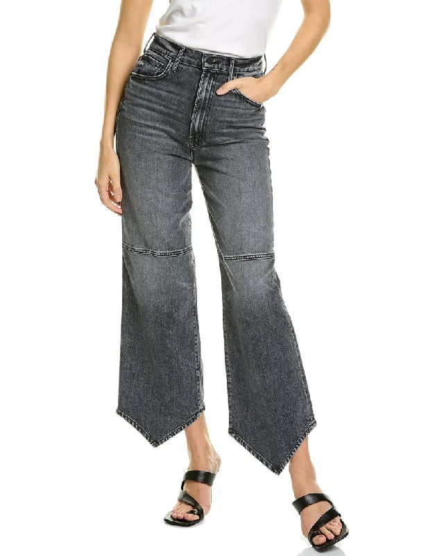 MOTHER The Dagger Flood Midnights With Molly Straight Leg Jean Fashionable Frayed Hem Denim MOTHER The Dagger Flood Midnights With Molly Straight Leg Jean Fashionable Frayed Hem Denim