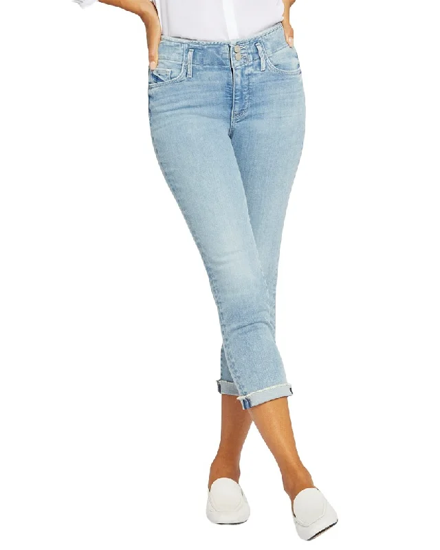 NYDJ Chloe Capri Promise Jean Casual Bootcut Ripped Jeans