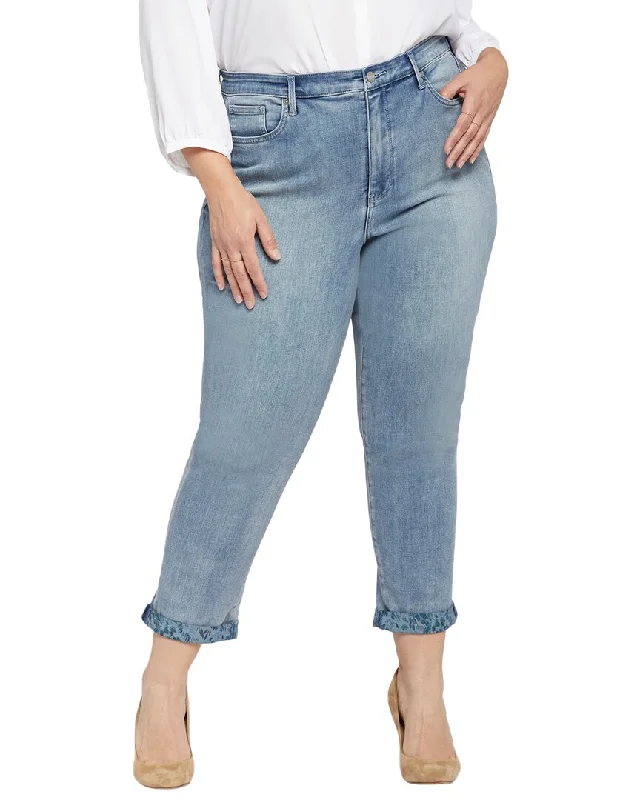 NYDJ Margot Girlfriend Skinny Jean Trendy Acid Wash Skinny Jeans