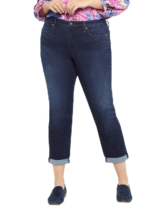 NYDJ Margot Girlfriend Skinny Jean Fashionable Raw Hem Bootcut Jeans